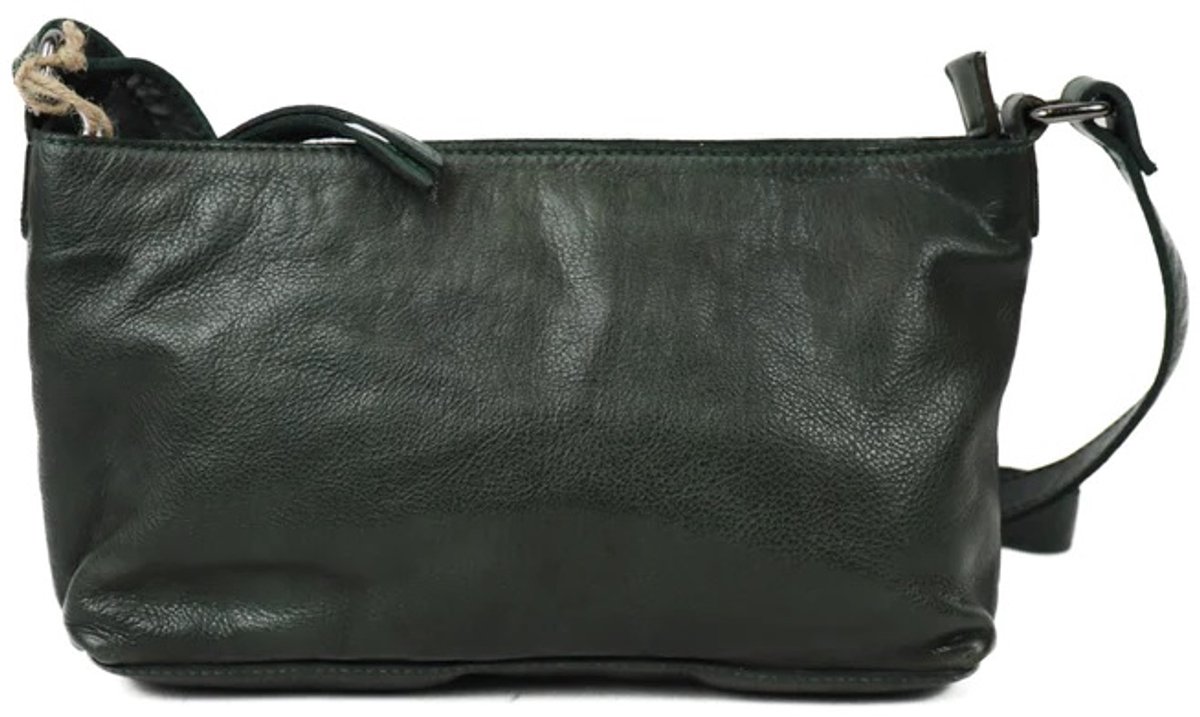 Bear Design Cato Leren Schoudertas - Groen