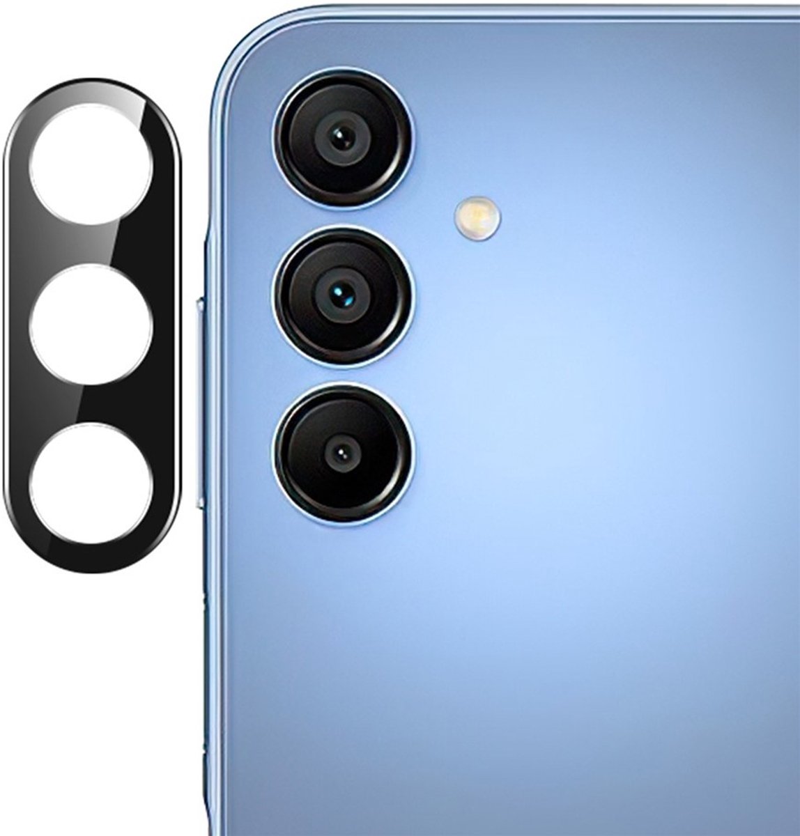 Coverup Camera Lens Protector - Geschikt voor Samsung Galaxy A27 Camera Lens Protector - Coverup 9H Tempered Glass - Zwart