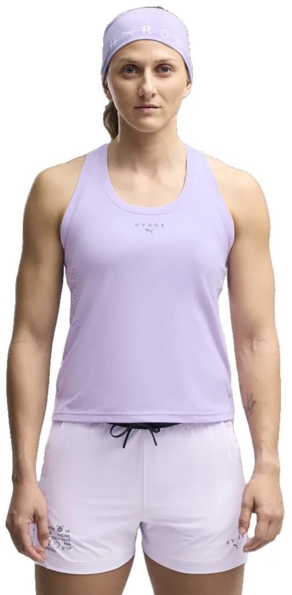 Puma X Hyrox Pwrmode Mouwloos T-shirt Vrouw Light Lavander