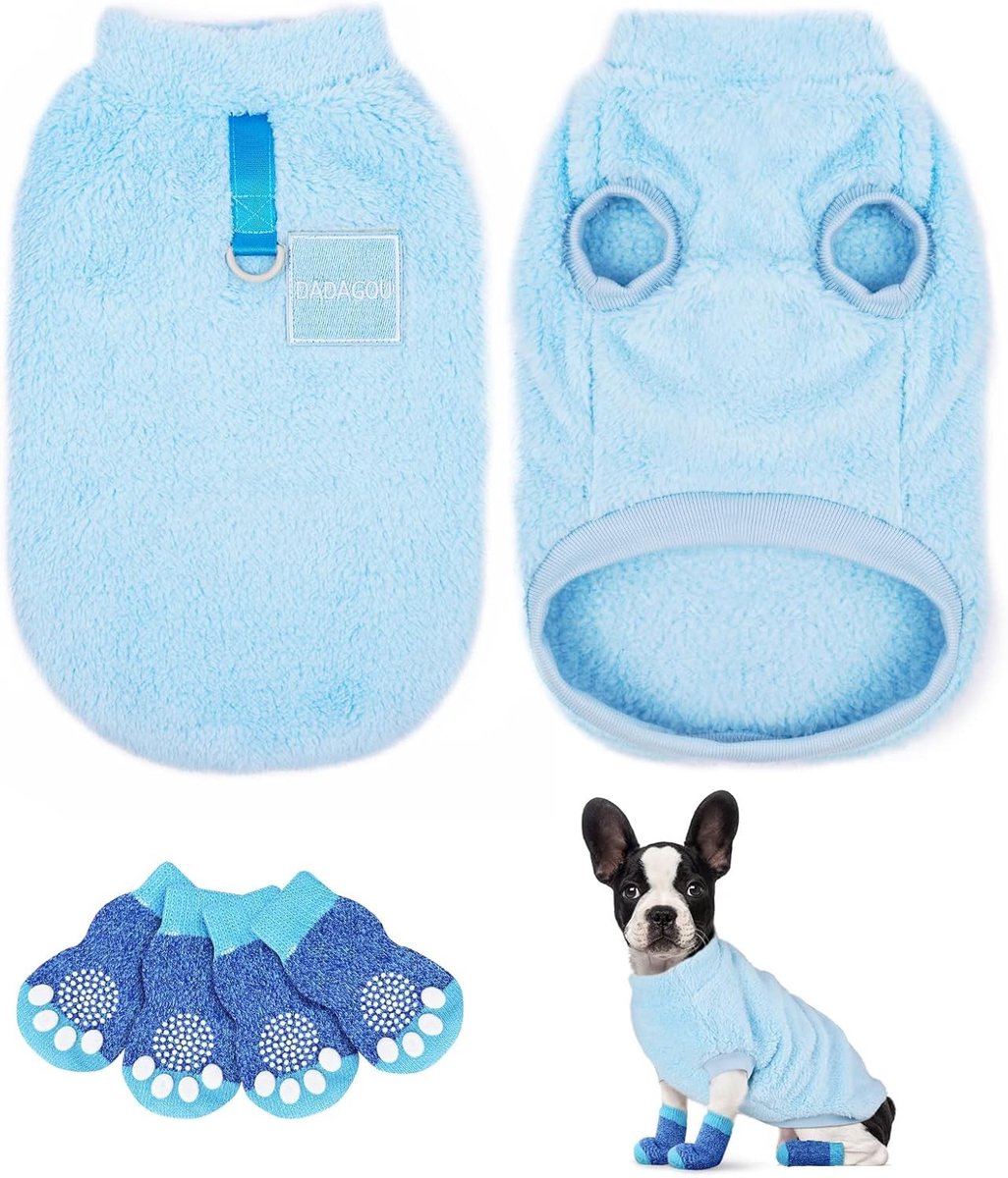 Warme en Zachte Hondentrui van Fleece voor Kleine en Middelgrote Honden - Perfecte Huisdierkleding voor Koude Dagen
