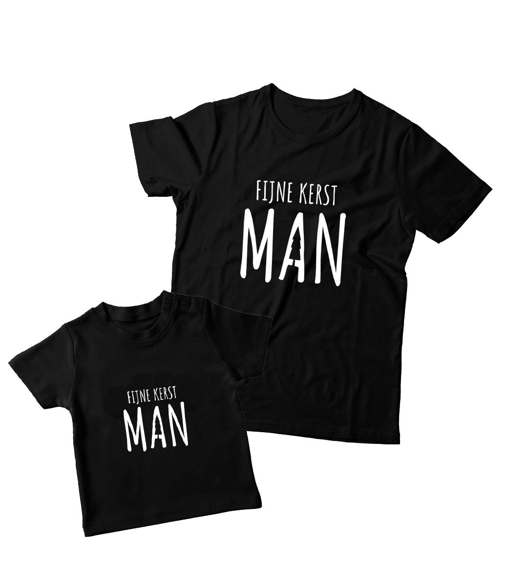 Matching kerstshirts Vader & Zoon/Dochter | Fijne kerst man