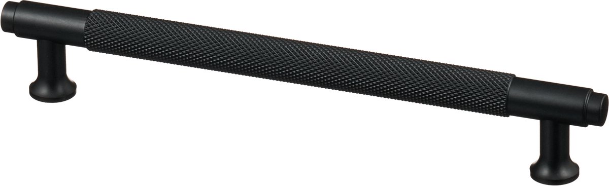 Handgreep Zwart - diamond cut - 160mm/194mm