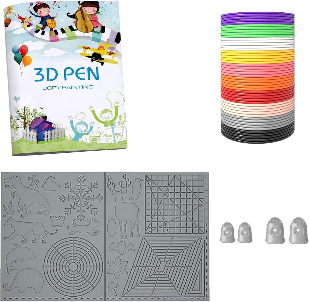 3D Pen Template - 3D Printing Pen PLA Silk - Silicone Pad Template - 3D Pen Mat - ShopVlot