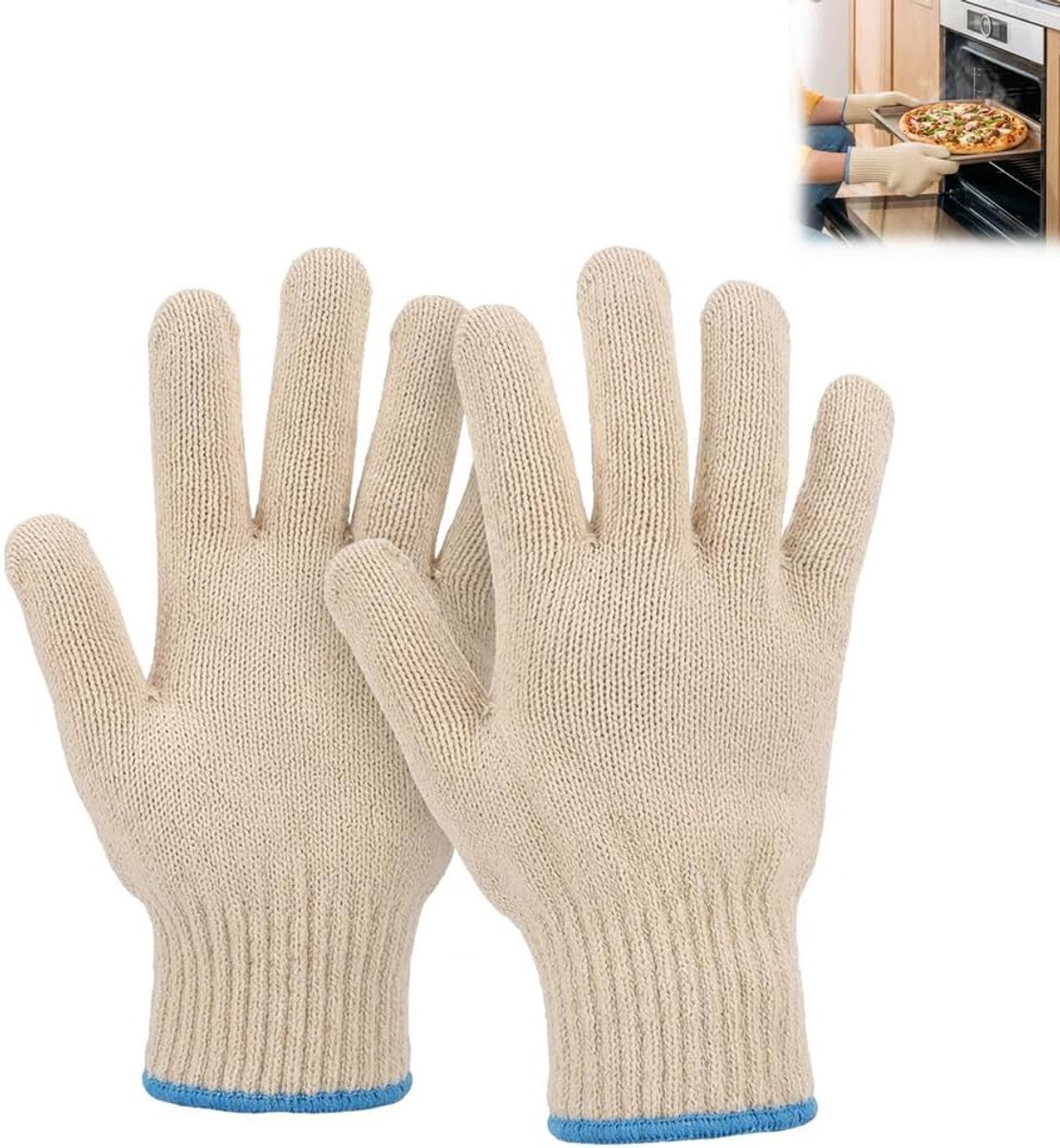 Keukenhandschoenen, hittebestendig tot 350 °C, ovenhandschoenen, grillhandschoenen, bakhandschoenen, kookhandschoenen - ShopVlot