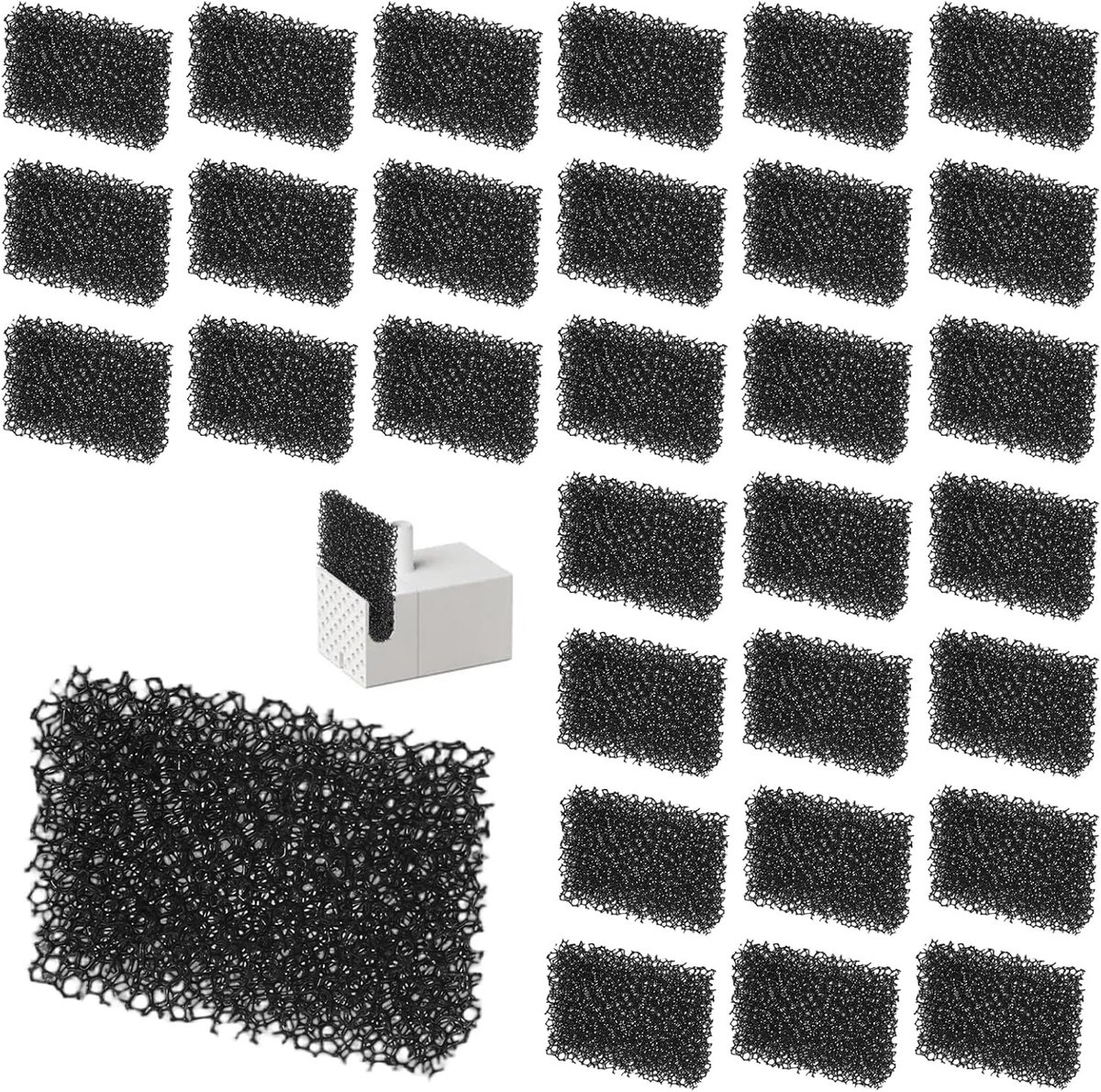 30 Stks Cat Water Fontein Spons Filters, Cat Water Foam Filters - ShopVlot