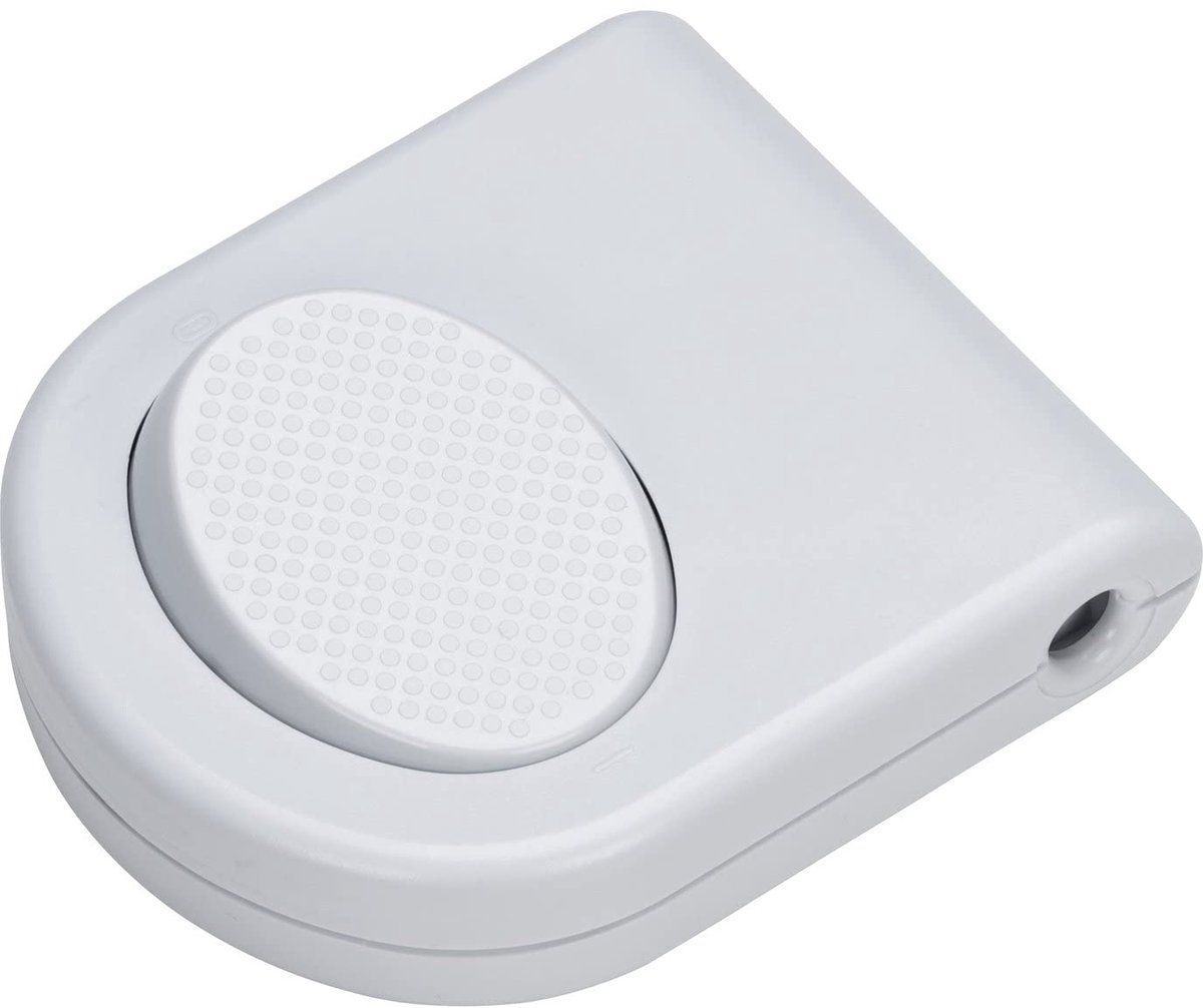 Foot switch, 3-pole, 250 V, 3 A, both wires are switched, screw contacts, white - ShopVlot