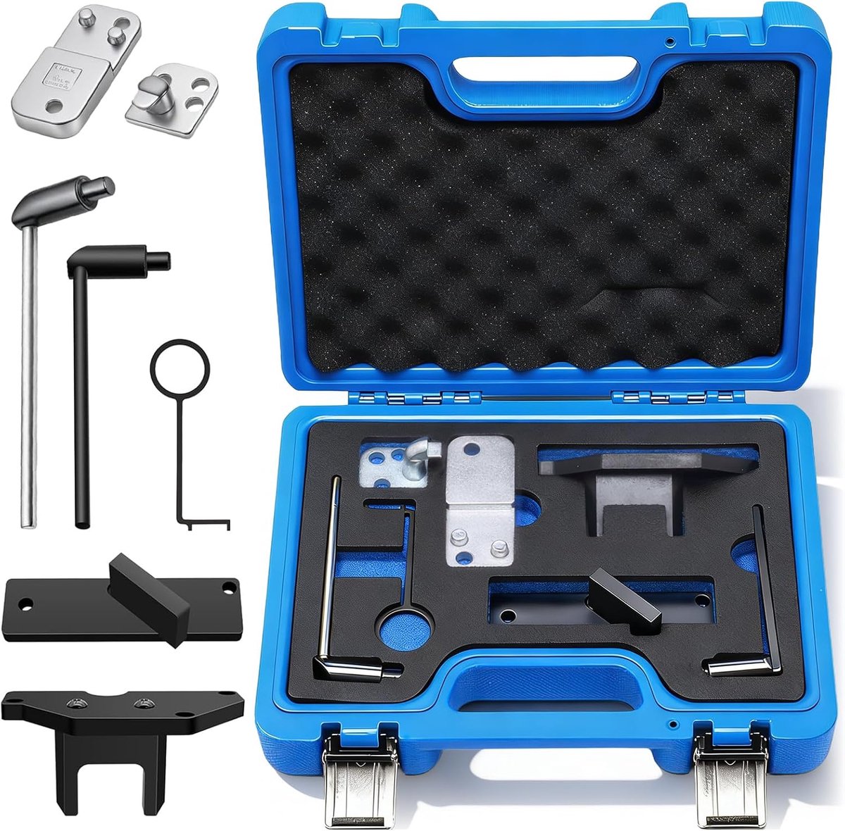 Timing Belt Tools, 7 Piece Upgrade Kit Including Test Tool G 0109 6 for Citroen Peugeot Opel 1.2 VTI VVT GDI PureTech - ShopVlot