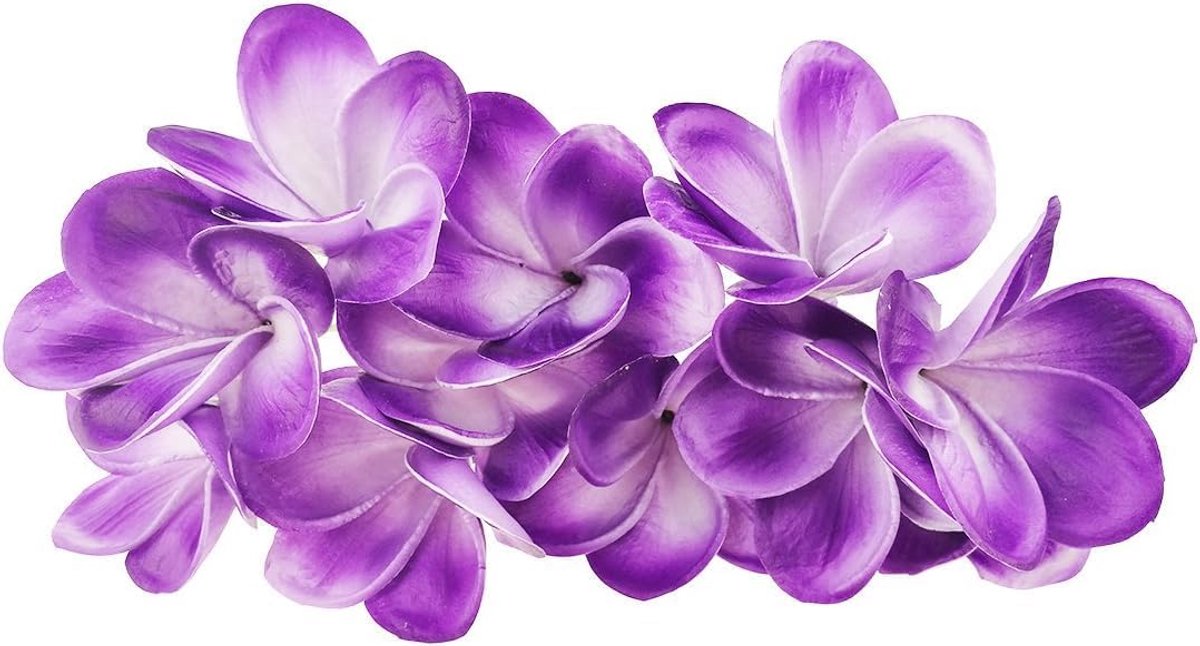 Nepplumeria bloemenbundel - 10 stuks - PU kunststof - levensechte uitstraling - perfect voor bruiloften - ShopVlot