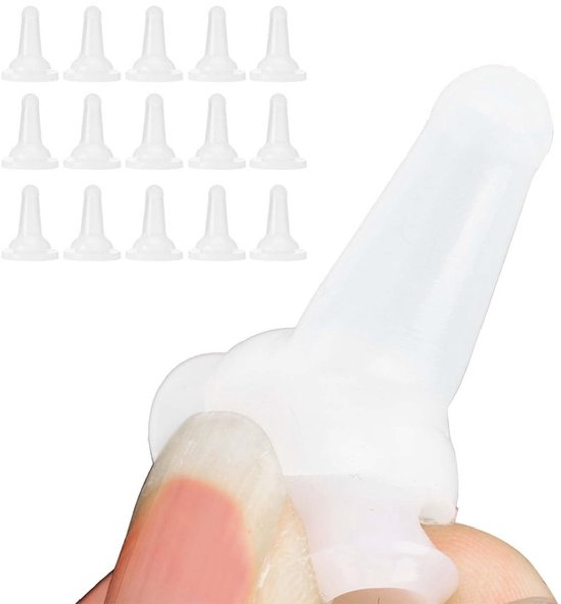 15Pcs Pet Kat Hond Siliconen Veiligheid Zacht Verpleegster, Siliconen Teat, Dier Teat, Voeder Teat Accessoire, Gemakkelijk Te Gebruiken, voor Huisdieren,