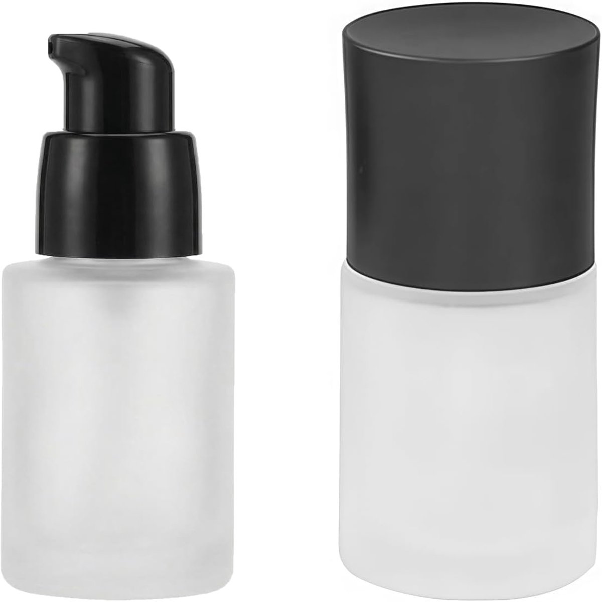 Makeup dispenser 30ml - glazen cosmetische opslag - vacuumpomp voor lotion - ideaal voor reizen - ShopVlot
