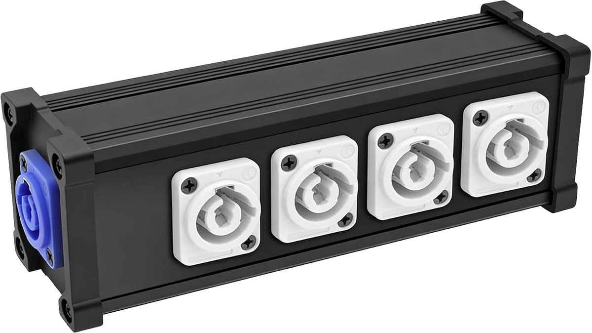 Power Splitter Box 1 ingang 4 uitgangen - 16 A stroomverdeler - voor led-beeldschermstraal - ShopVlot