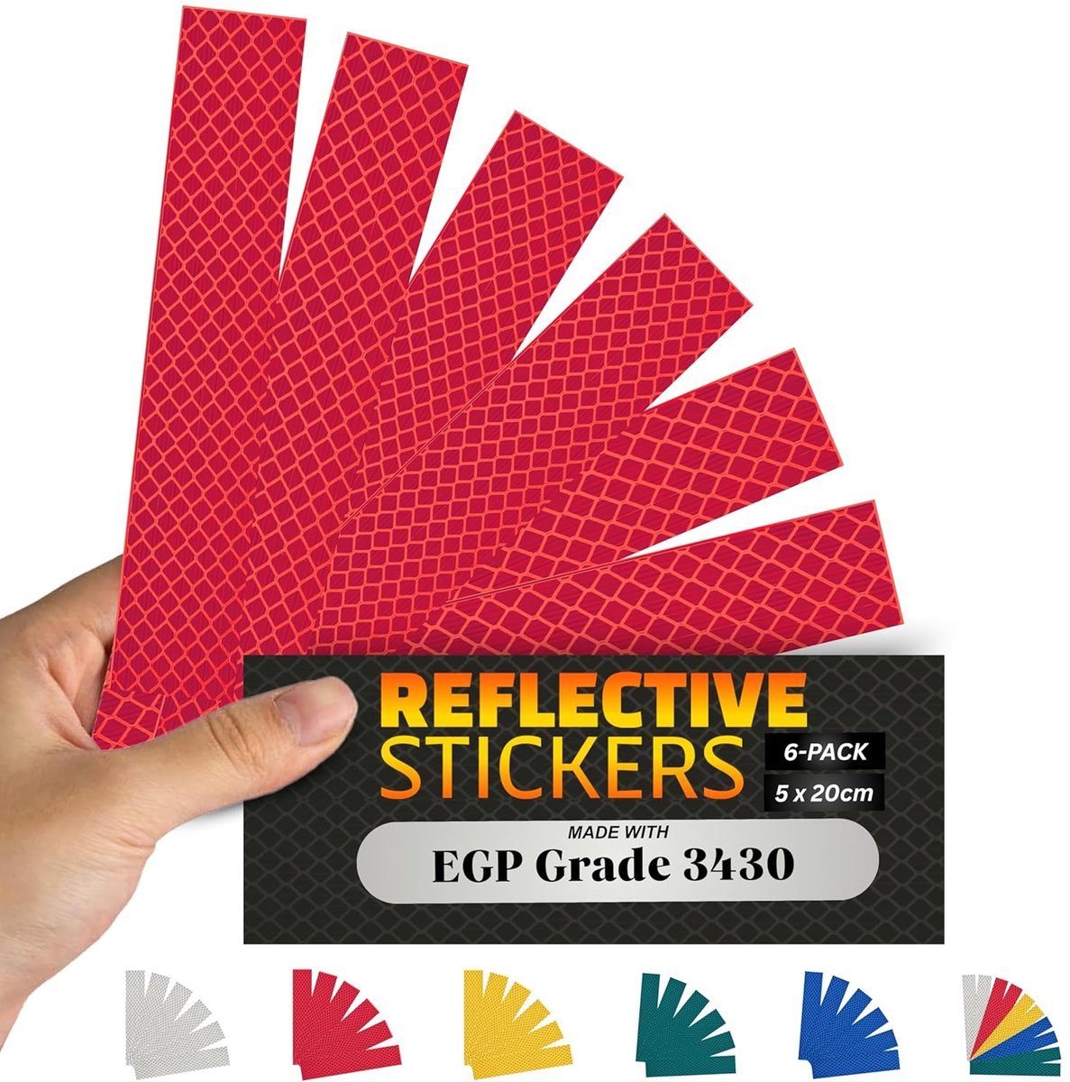 Reflecterende Veiligheidstape Stickers voor Auto, Fiets en Motor - Waterdicht ECE104 Gecertificeerd