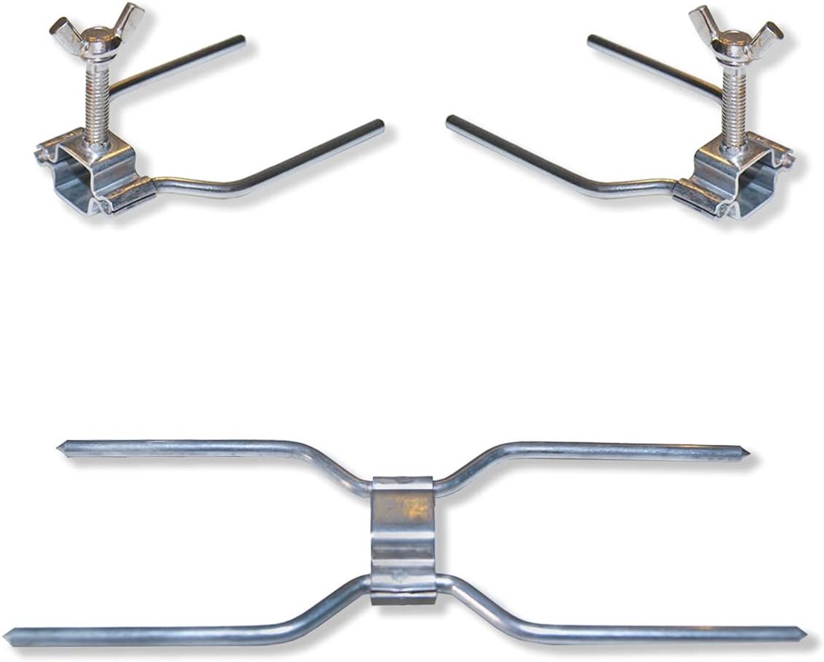 GOLDMAN SERVICE Chicken Skewer Set Made of Steel Fork for Professional Turning Skewers, Universal Replacement, 1 - ShopVlot