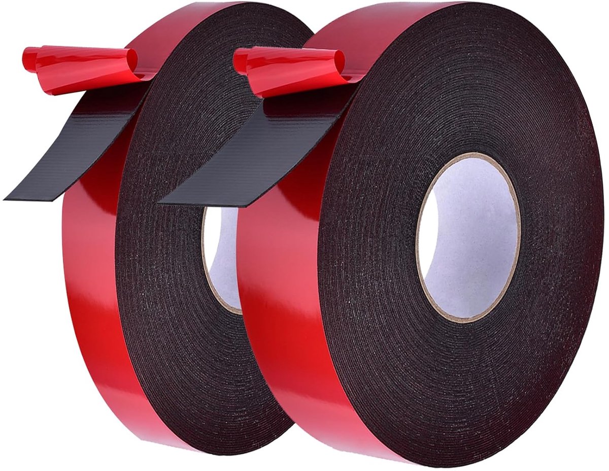 Double Sided Adhesive Tape, Extra Strong, 10 Metres, Waterproof and High Temperature Resistant, Acrylic Foam Adhesive - ShopVlot