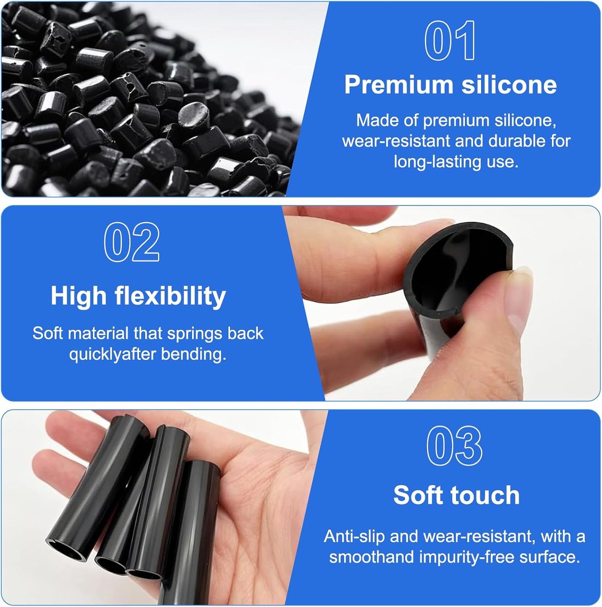 Pack of 20 Wear Resistant Bicycle Pannier Rack Set Bicycle Frame Protector for Bicycle Bag Hooks Diameter 0.85 mm Wear - ShopVlot