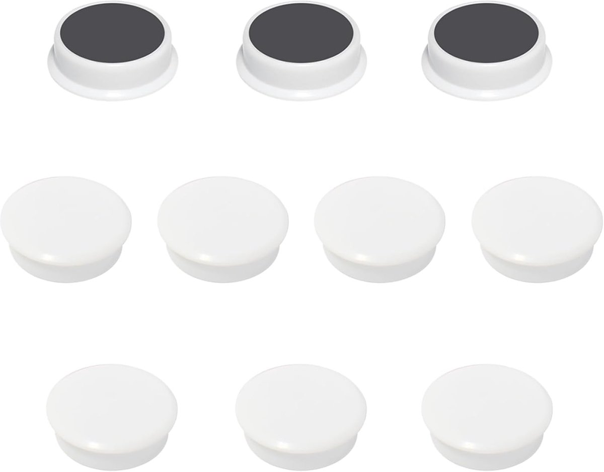 DUJEM Fridge Magnets - 10 Pieces Strong Black Magnets - Round Mini Magnets for Whiteboard, Magnet Wall & Pin Board - ShopVlot
