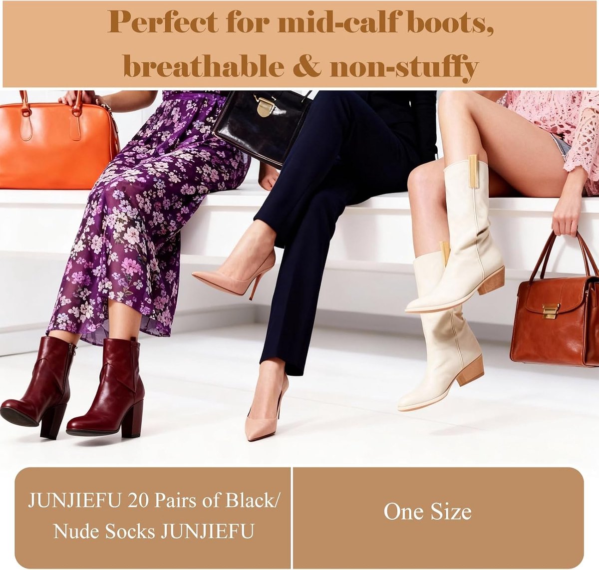 20 Pairs Women Socks 20 Denier Transparent Matte Ultra Thin Ankle Socks Nylon Stockings Everyday Socks Office Socks - ShopVlot
