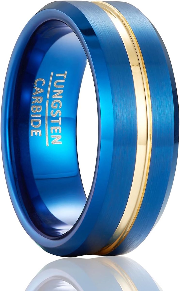 mens wedding ring mens rings tungsten rings women width 8mm - ShopVlot