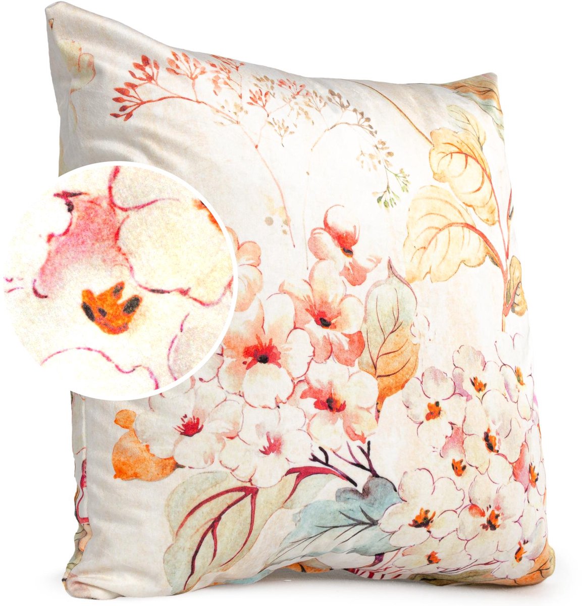 ANRO Julie Sierkussen 50x50 cm - Velours - Inclusief vulling Beige