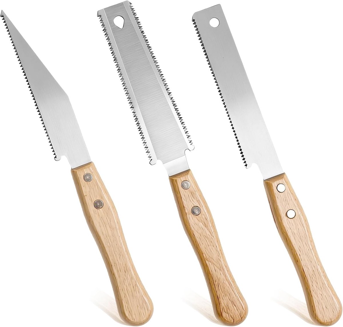 Handzaag set - 3 stuks - staal - ideaal voor precisiewerk - ShopVlot