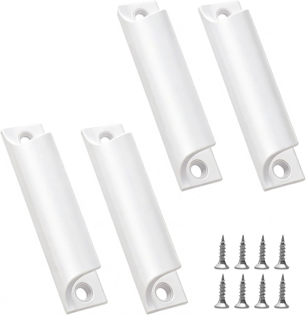 Terrasdeurgreep 90 mm - aluminiumlegering - gebogen design - voor buitengebruik - ShopVlot