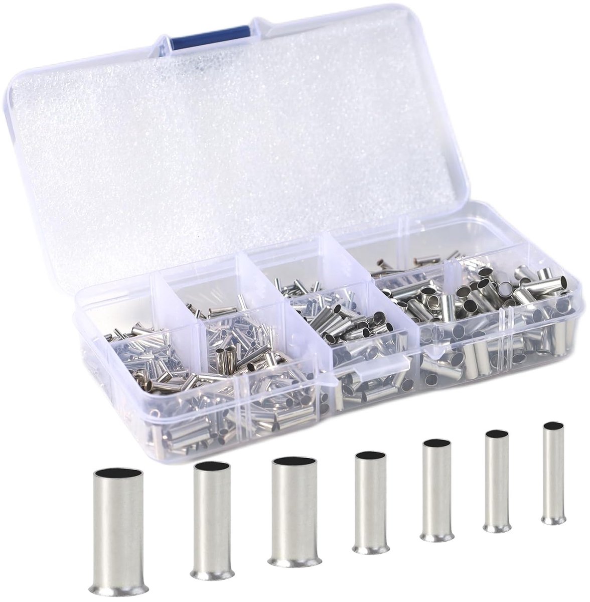 Non-geïsoleerde impactconnectoren 650 stuks - diverse maten 0.5/0.75/1.0/1.5/2.5/4.0/6.0mm² - ShopVlot