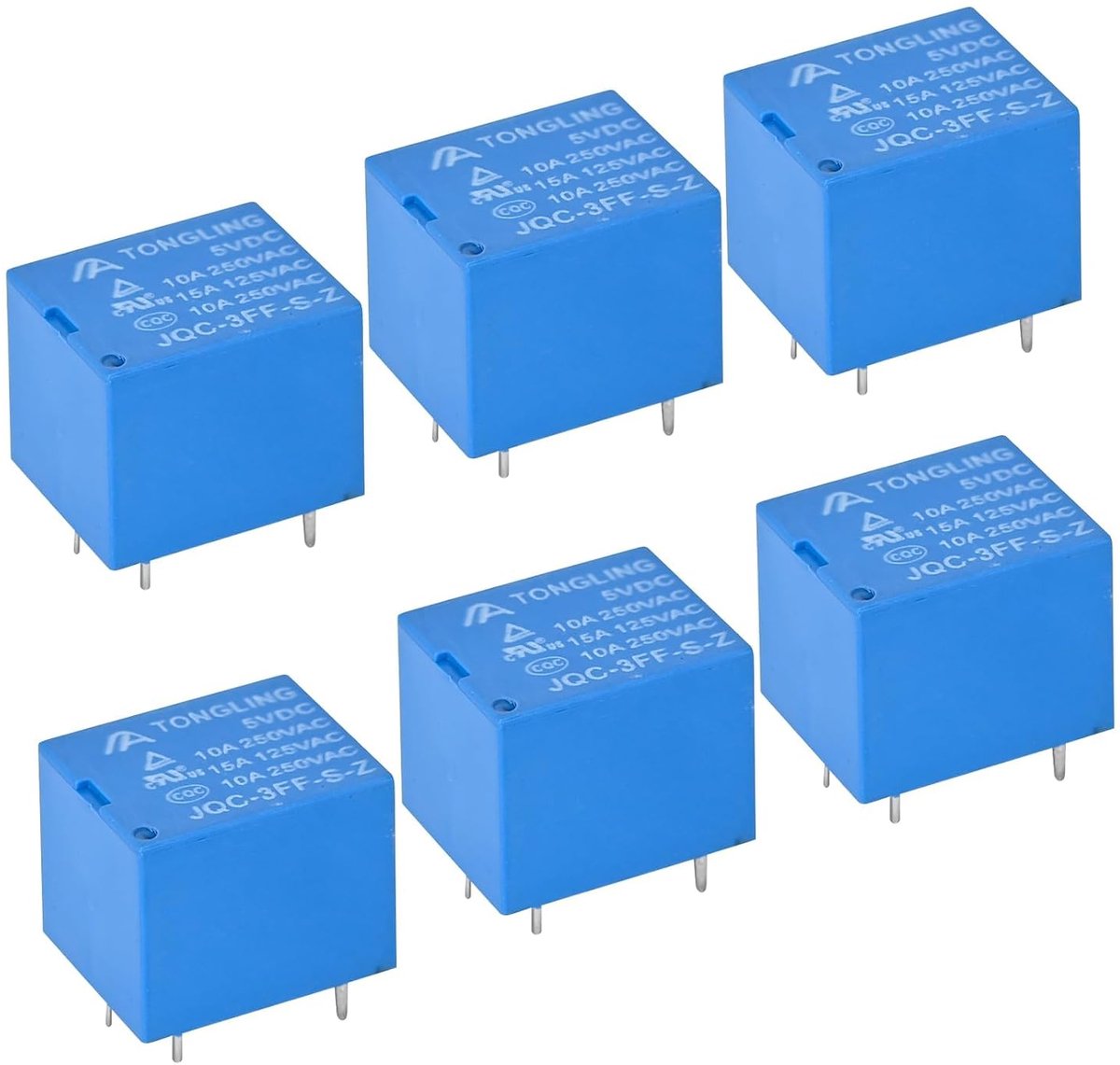 Mini PCB relais SPDT 5 pins - 10A 250VAC - Robuuste contactwaarden - Ideaal voor elektrisch schakelen - ShopVlot