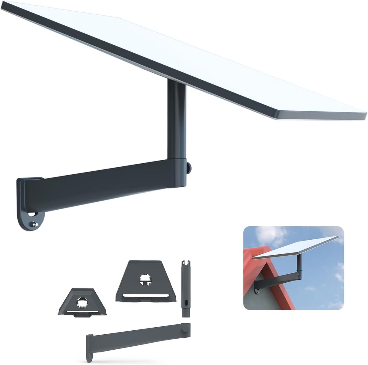 Starlink Gen 3 houder - verstelbare wandmontage - stabiele grip - ideaal voor Starlink internet - ShopVlot