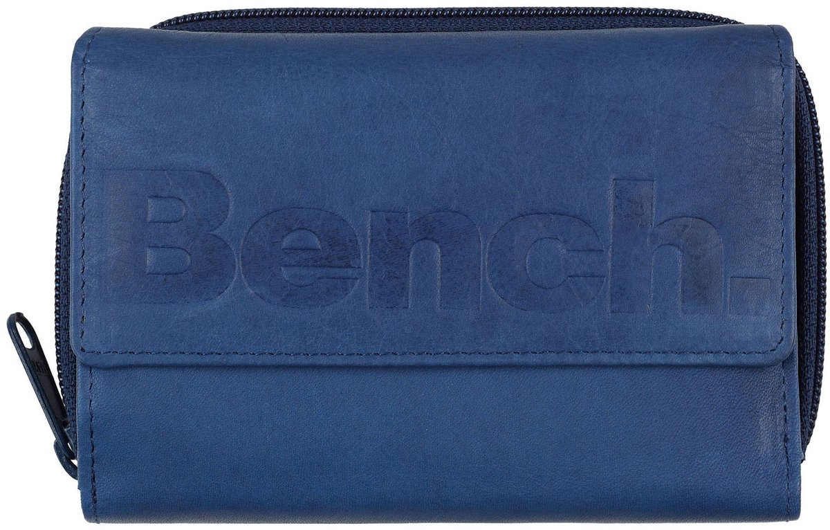 Bench Portemonnee 14 cm - Dames - Horizontaal - mittelblau