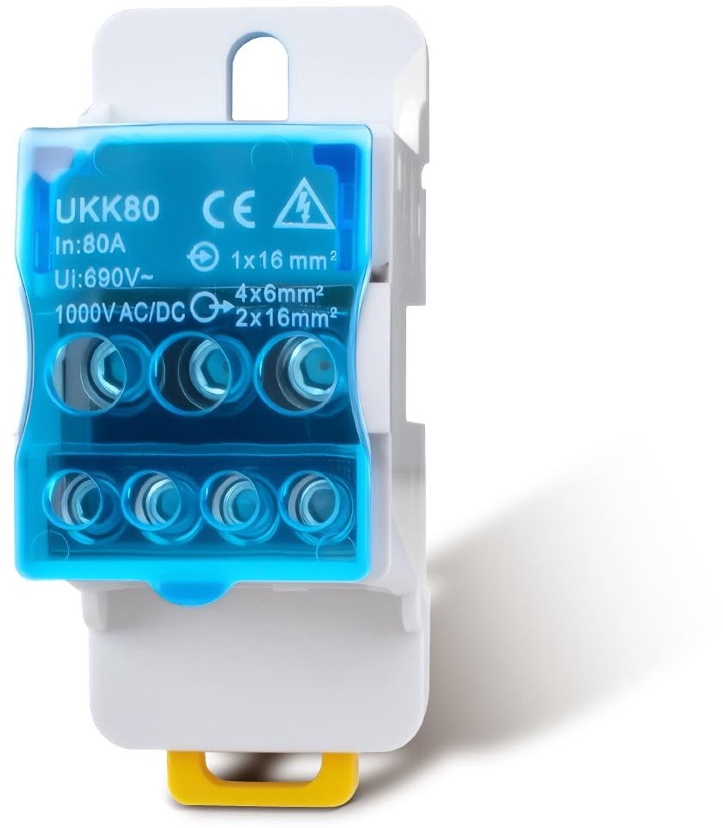 Solidchoice - Terminal Blok Verdeeldoos 80A met Snelle Aansluiting