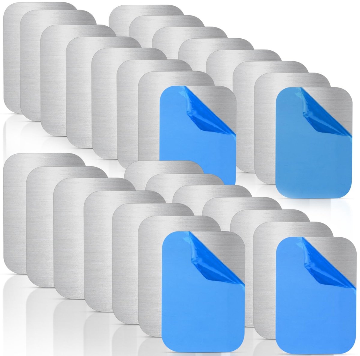 Solidchoice - 30 Stuks Zelfklevende Metaalplaten voor Magneten
