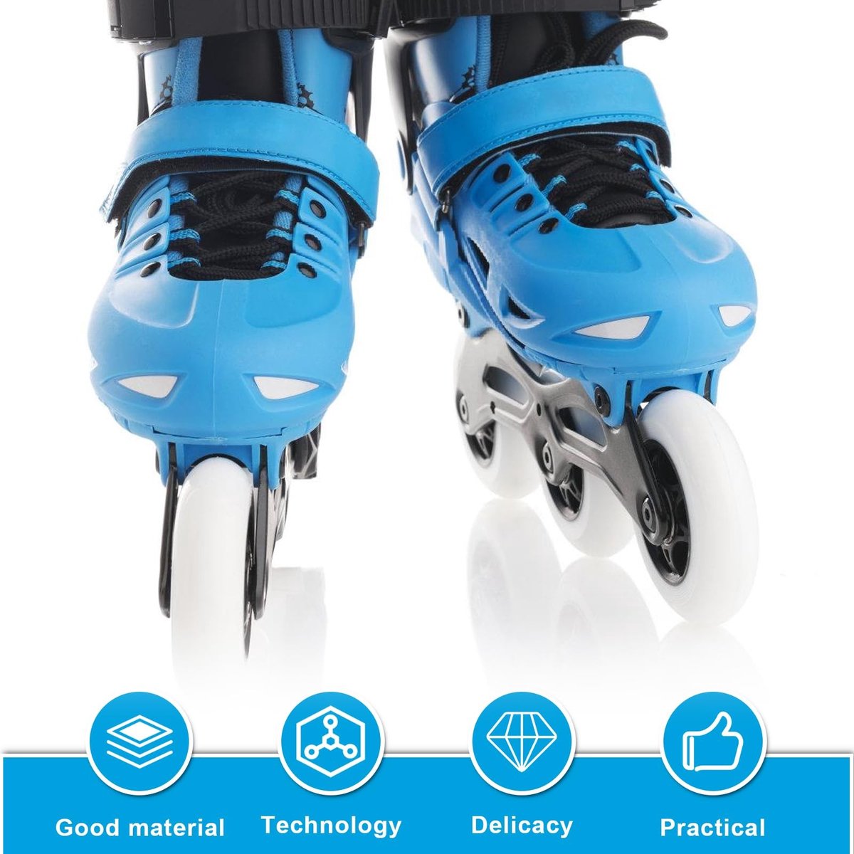 Solidchoice - 8 Stuks Inline Skate Wielen 76mm