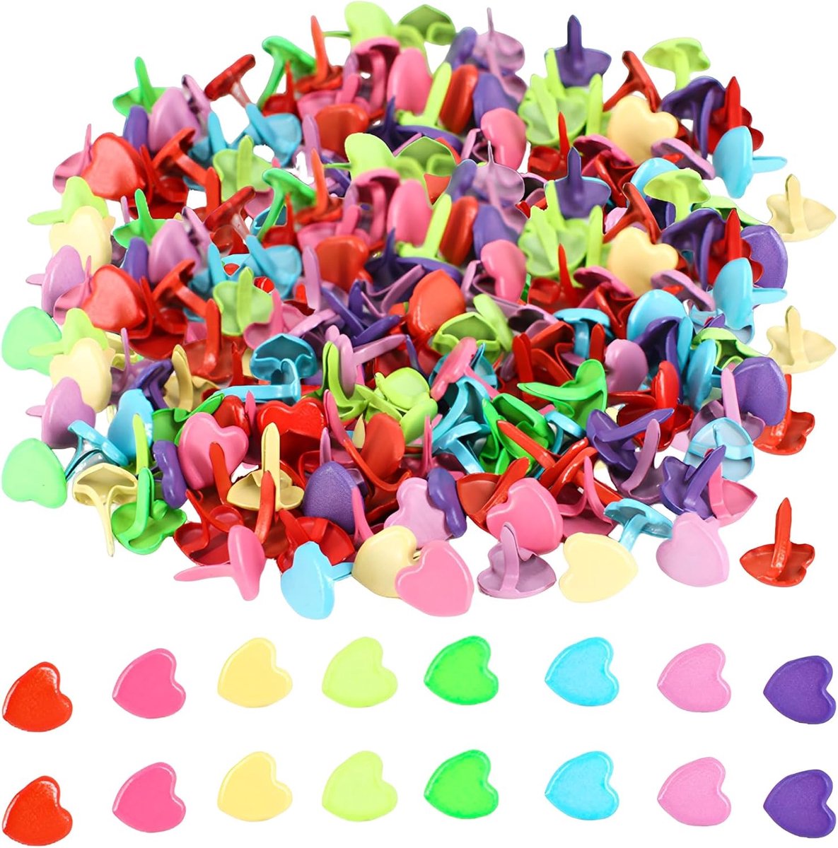 Bindapparaten 100 stuks - metalen - diverse patronen - perfect voor scrapbooking - ShopVlot