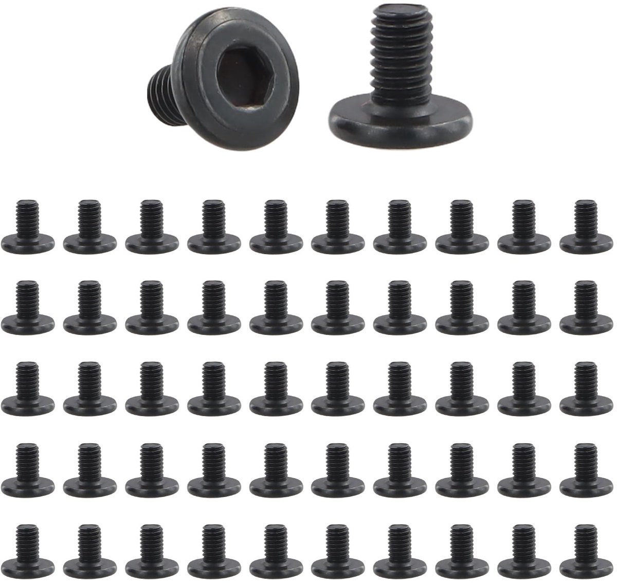 Solidchoice - Platte Kopschroeven van Roestvrij Staal (M5 x 8 mm, 50 stuks)