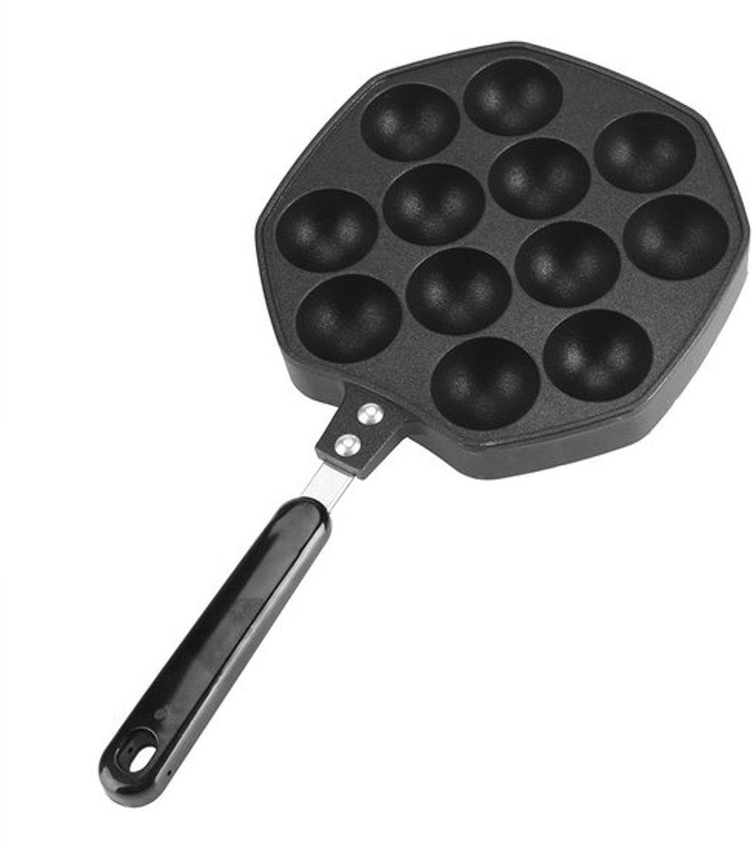 Takoyaki-pan, 12-gaats Aluminium Antiaanbaklaag Takoyaki-grillplaat Plaat Octopus Bal/pannenkoek Bakvorm