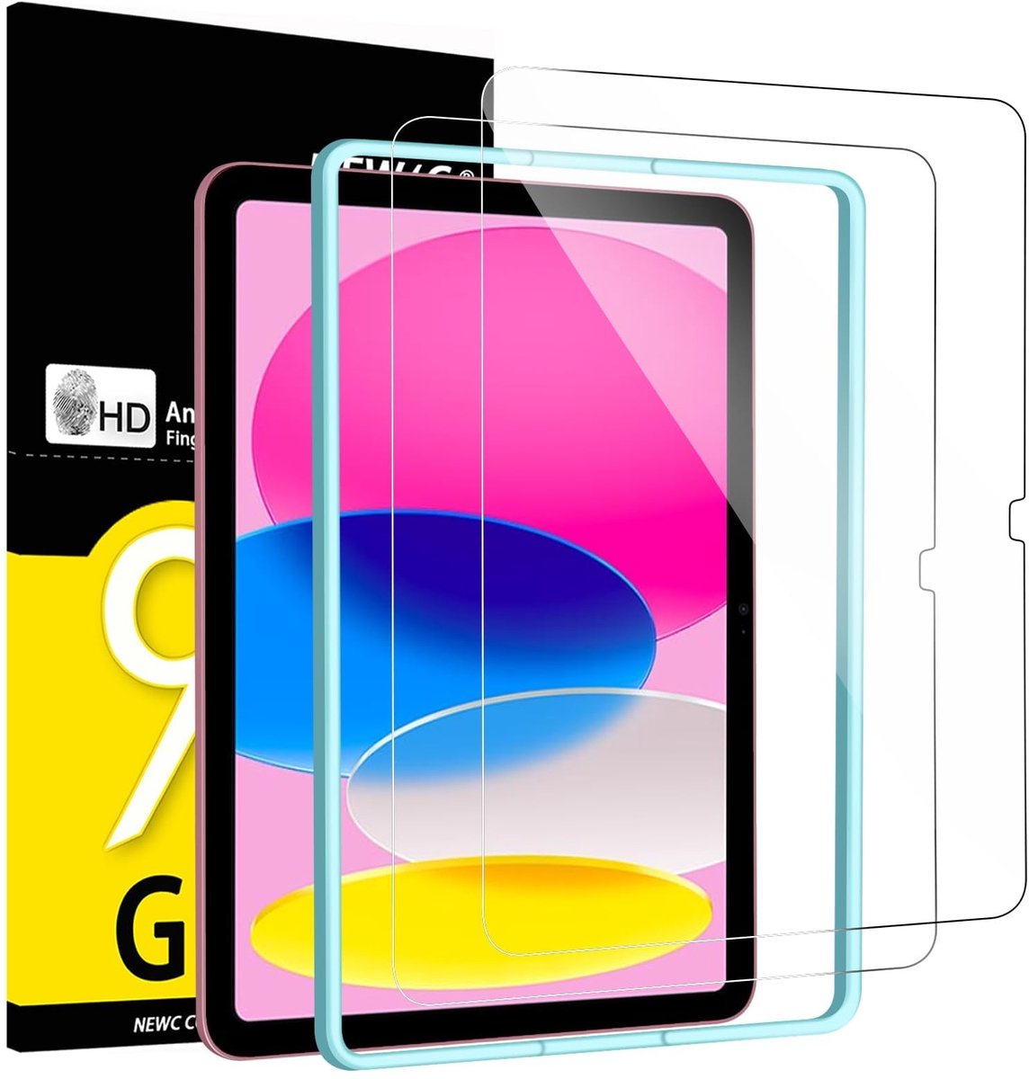 Solidchoice - Set van 2 Tempered Glass Screen Protectors voor iPad 10.9 Inch