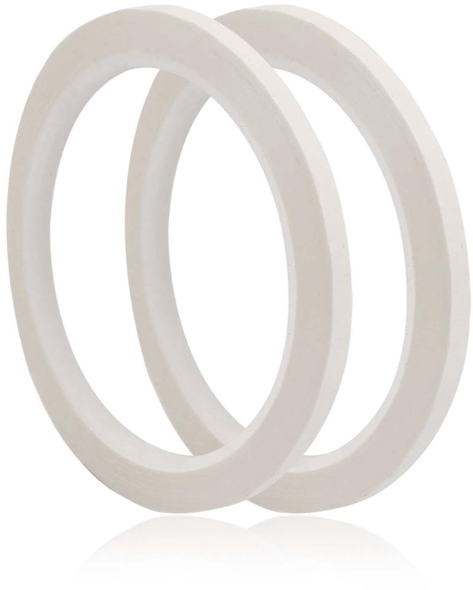 Solidchoice - Verf Tape Set van 2, Wit, 50 m x 5 mm voor Nauwkeurige Markeringen