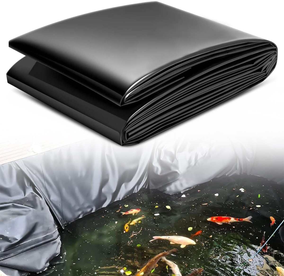 Solidchoice - Grote Tuinvijverfolie 2x2m met 0.2mm Dikte