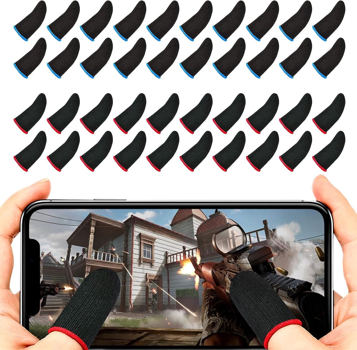 Mobiele game vinger mouw 40 stuks - ademend en anti-zweet - voor optimaal gamen - ShopVlot