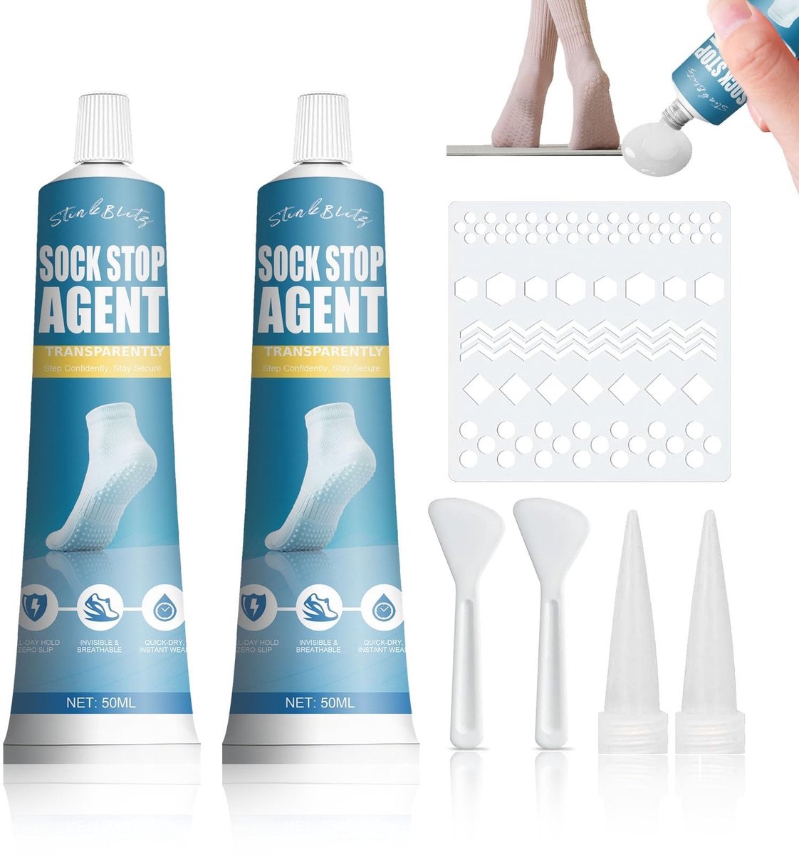Solidchoice - Non-Slip Sock Glue voor Duurzame Grip (50 ml)