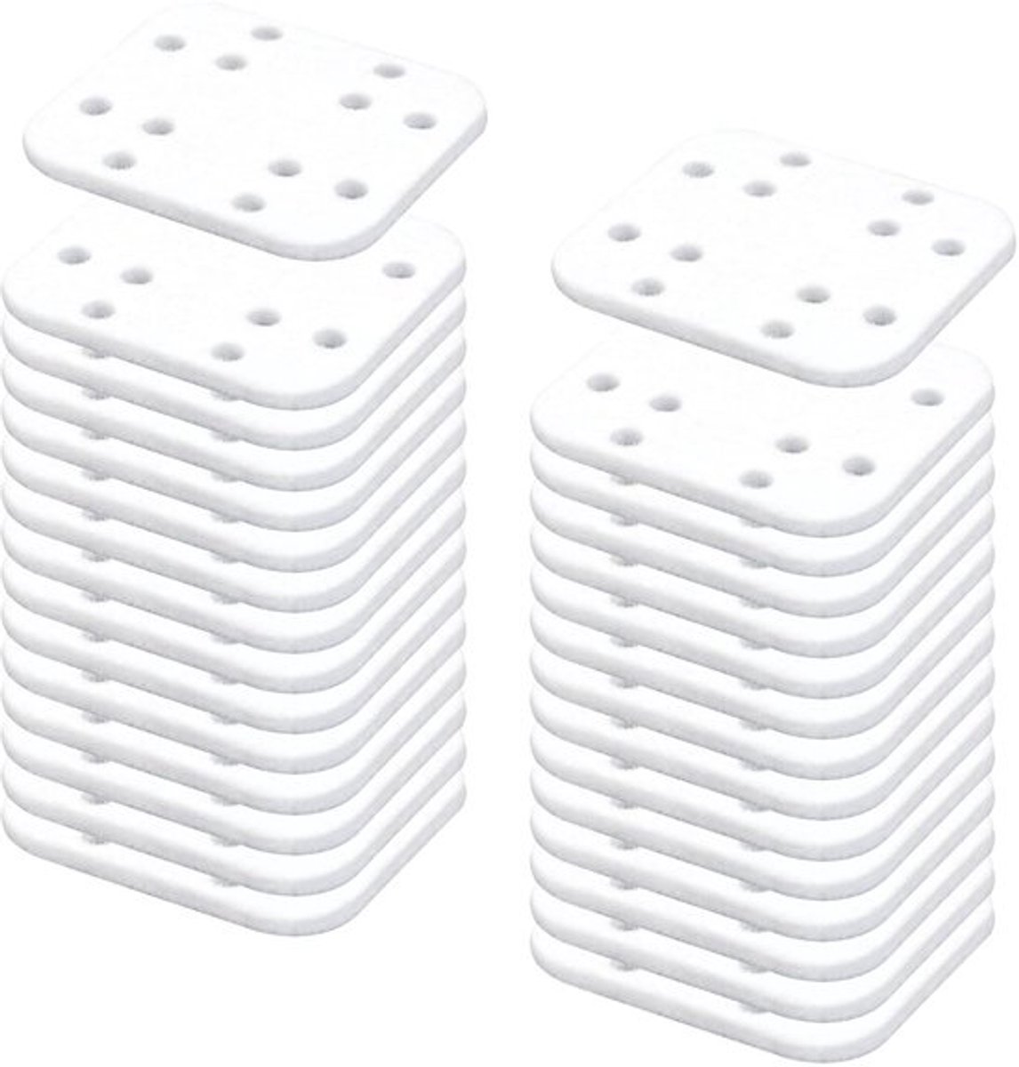 30 Stuks Minerale Absorptiepad, Vezel Eenvoudig te Vervangen Luchtbevochtigervervangingsfilters Geschikt voor LV600S LV600HH OasisMist450S (Wit)
