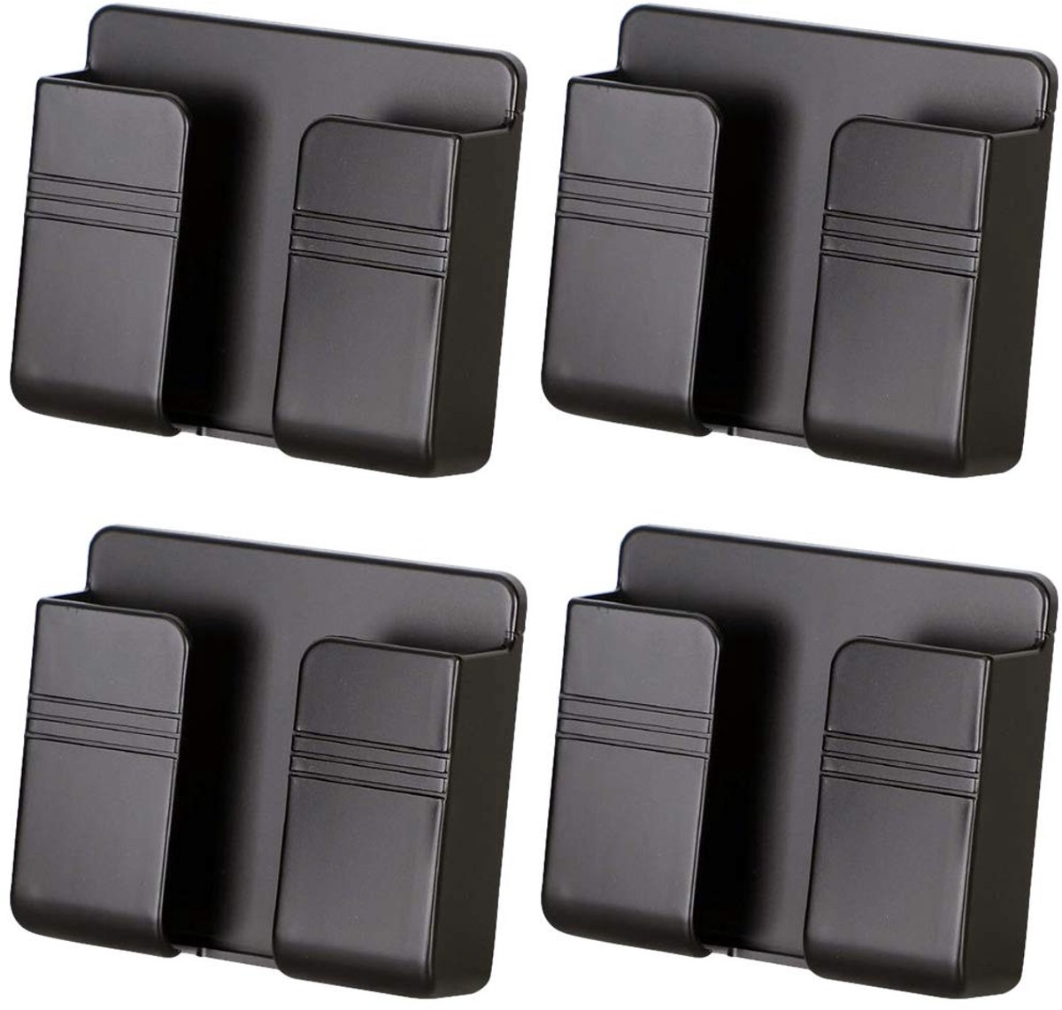Solidchoice - Set van 4 Mobiele Telefoon Wandhouders met Oplaadstand