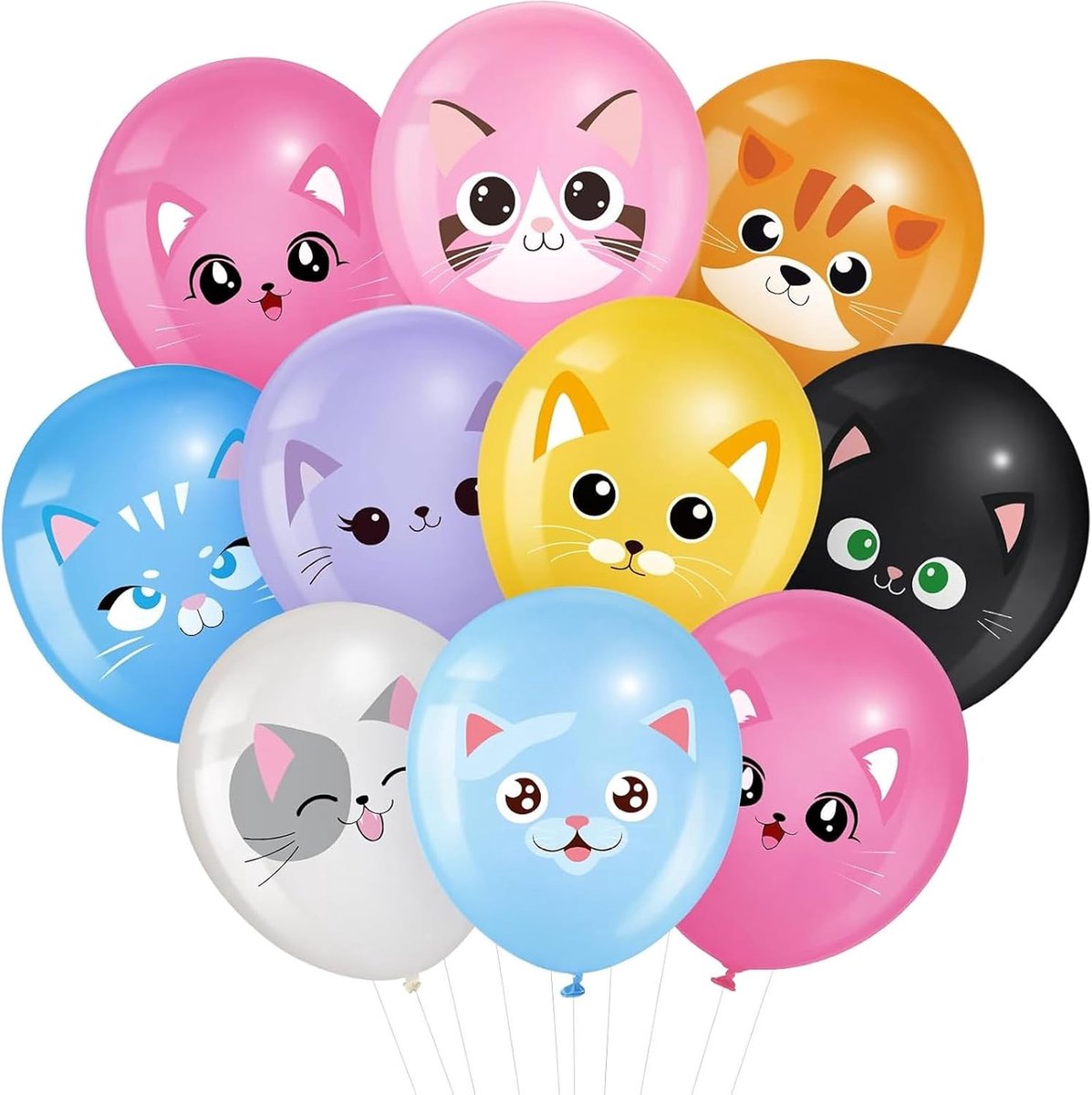 DazzJoy 18 stuks kattenballonnen - ShopVlot