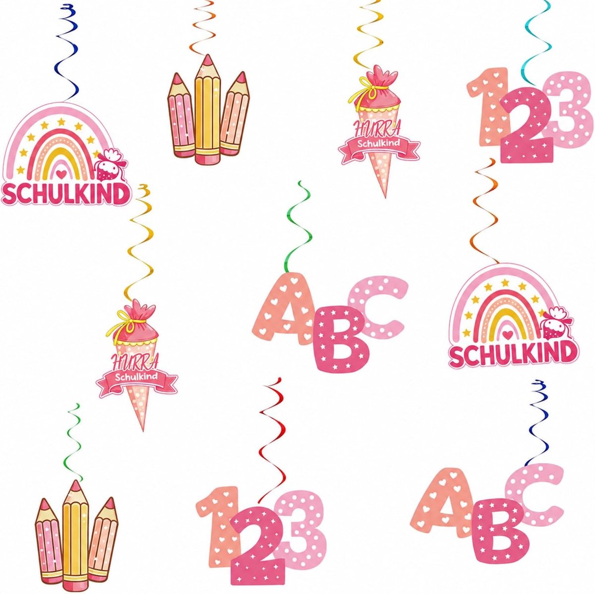 DazzJoy 10 stuks schoolkind slinger (roze) - ShopVlot