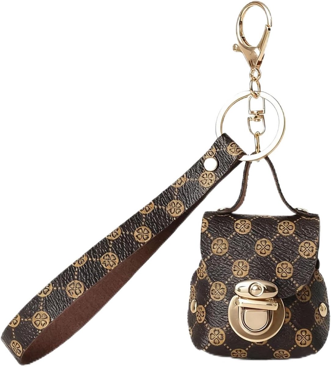 Mini tas voor vrouwen - elegant PU leer - met hangslot ontwerp - handige sleutelhanger - ShopVlot
