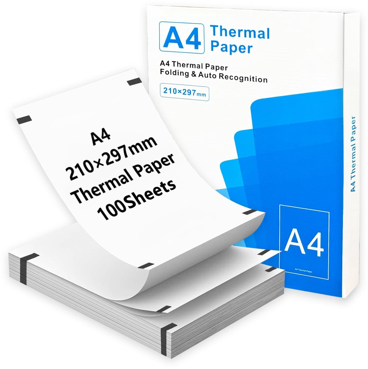 Solidchoice - A4 Thermisch Papier voor Thermische Printers, 100 Vellen