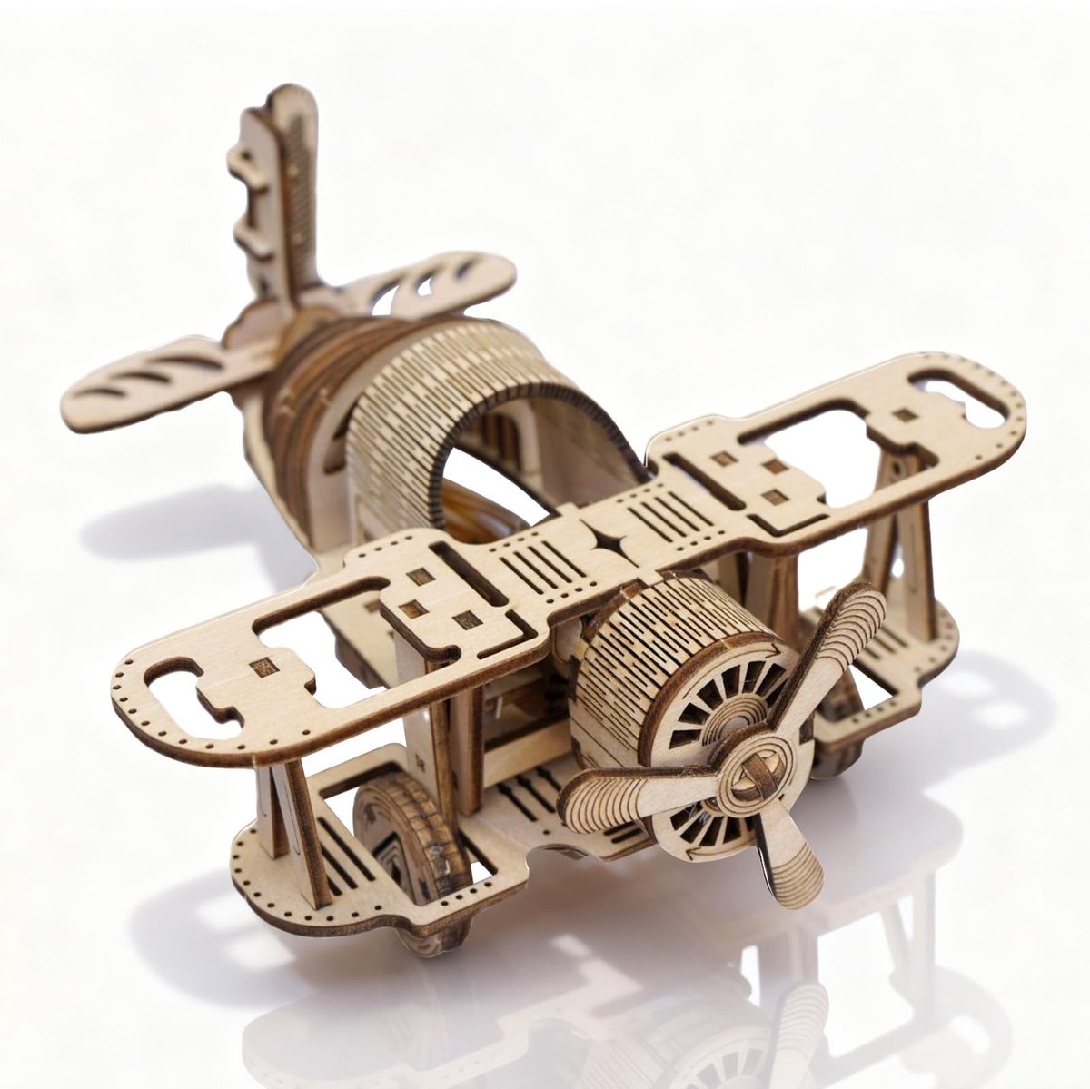 Solidchoice - 3D Houten Puzzel Model van Vliegtuig voor Creatieve Hobby's