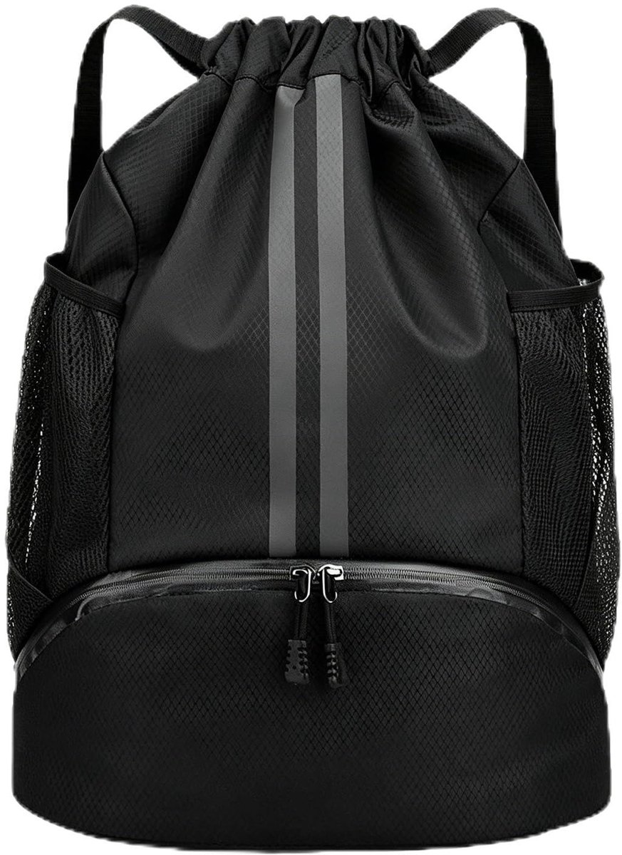Solidchoice - Sporttas met Schoenenvak en Waterdicht Nylon voor Sport en Fitness