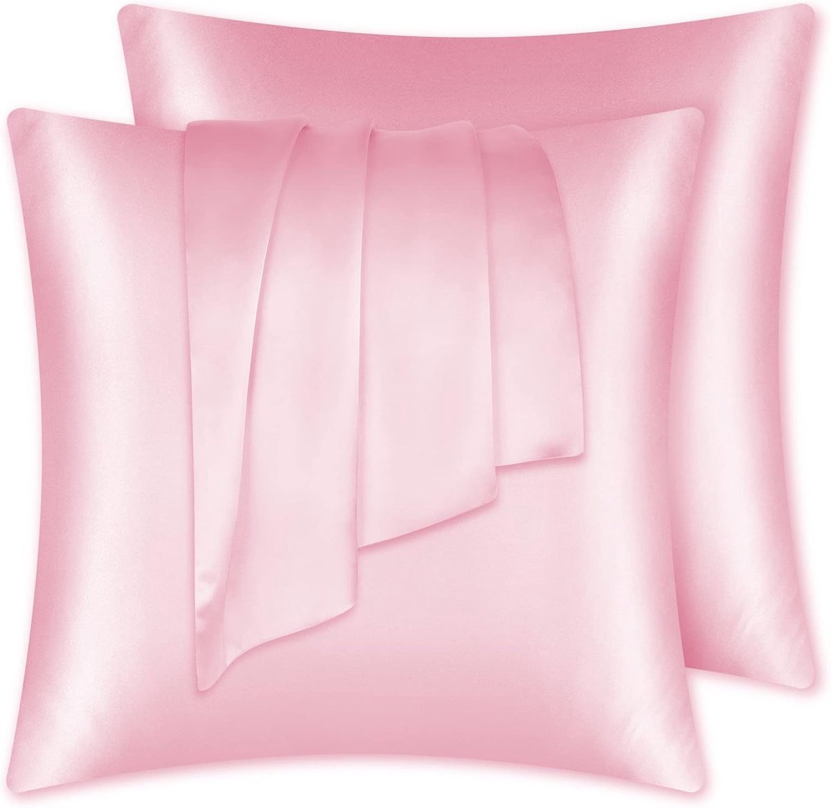 Kussenhoes 65 x 65 cm - 100% moerbeizijde - verborgen ritssluiting - verzorgt huid en haar - ShopVlot