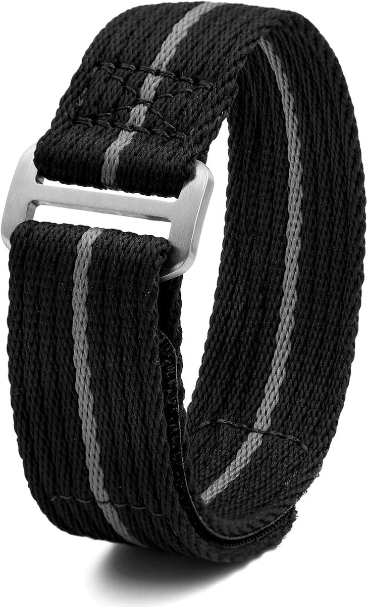 Horlogeband 20mm 22mm - Nylon - Met klittenbandsluiting - Ideaal voor sportactiviteiten - ShopVlot